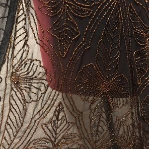 Vintage art deco opera fringed beaded shawl. make an offer.